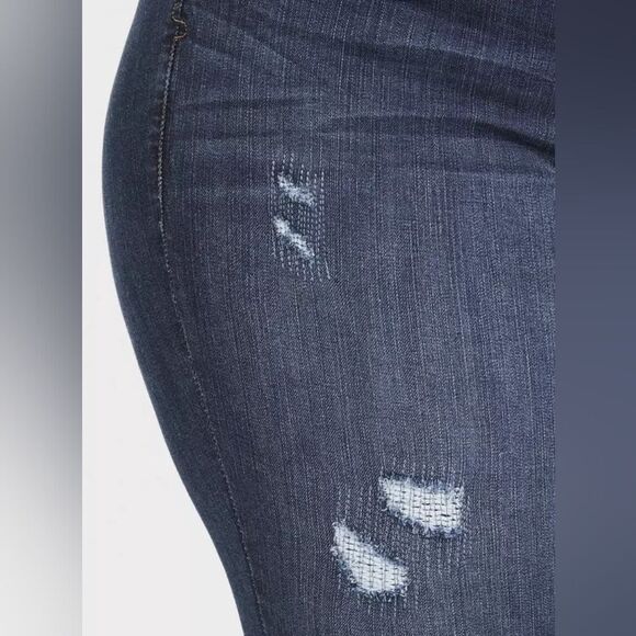Torrid Plus Size Premium Classic Stretch Dark Blue Wash Skinny Jeans 20 - Picture 3 of 9